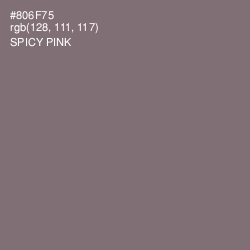 #806F75 - Spicy Pink Color Image